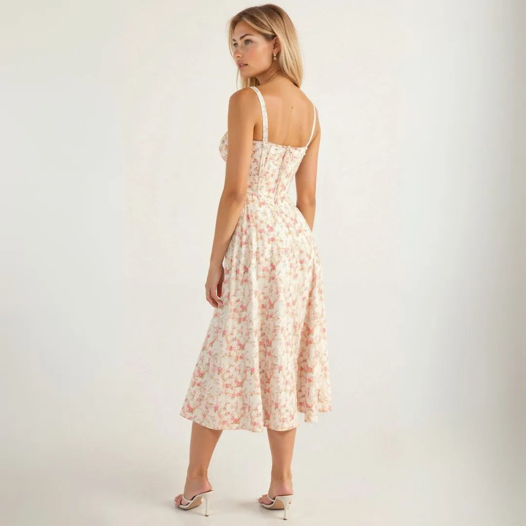 Kiana Bustier Summer Midi Dress