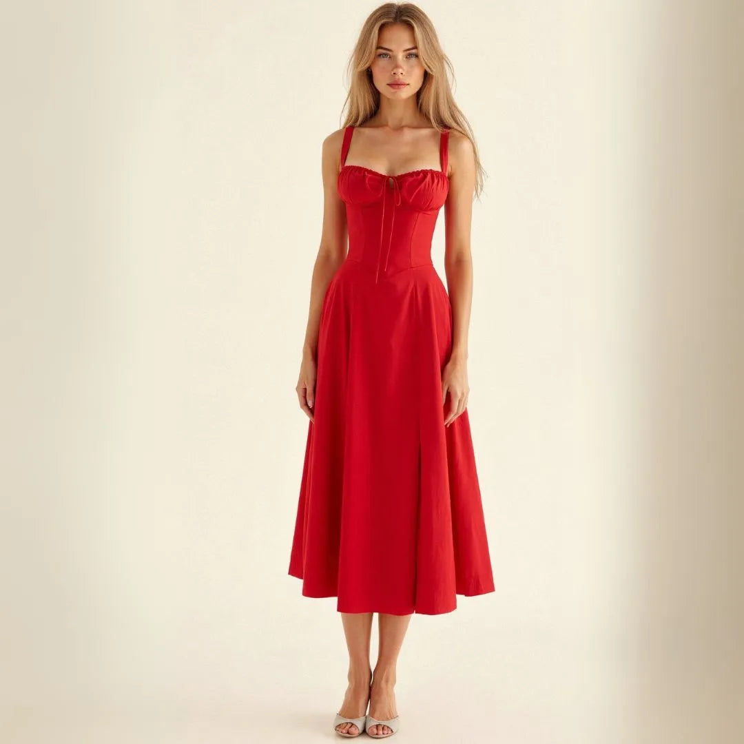 Kiana Bustier Summer Midi Dress