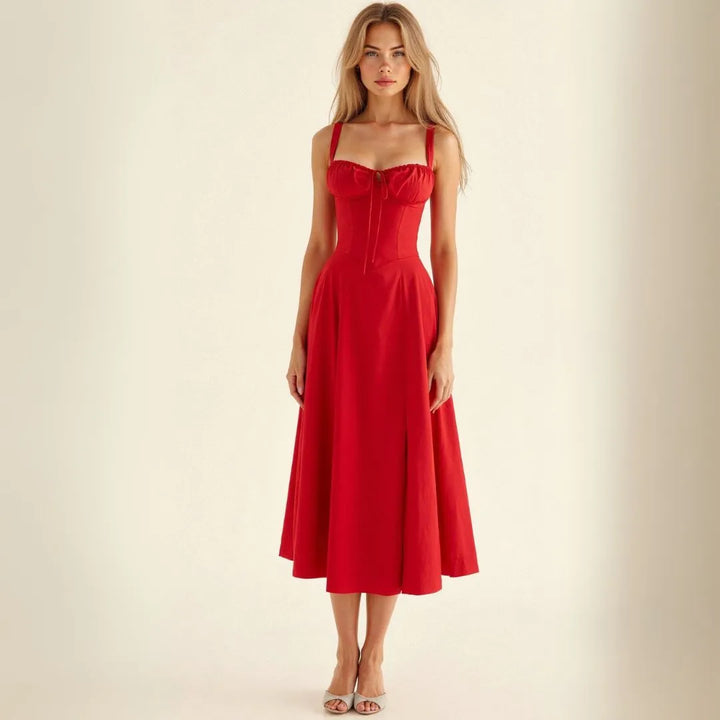 Kiana Bustier Summer Midi Dress