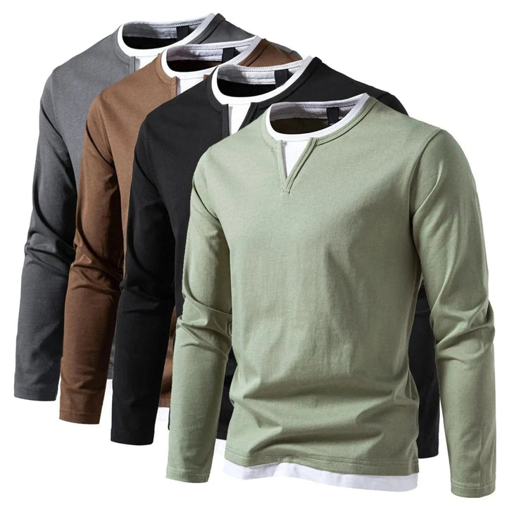 Kyrie Long Sleeve Henley Shirt Artisio