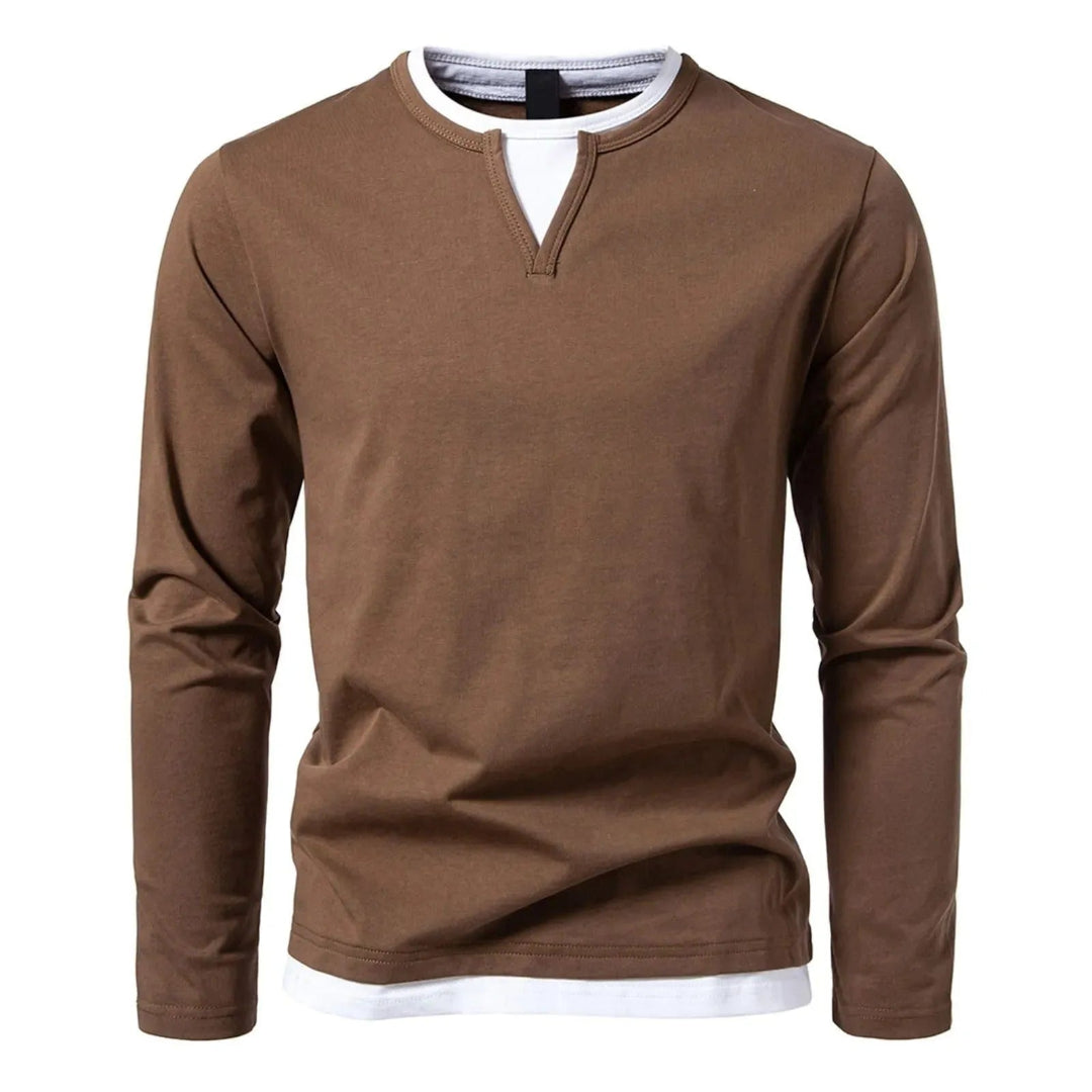Kyrie Long Sleeve Henley Shirt Artisio