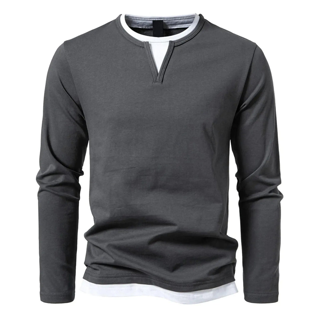 Kyrie Long Sleeve Henley Shirt Artisio