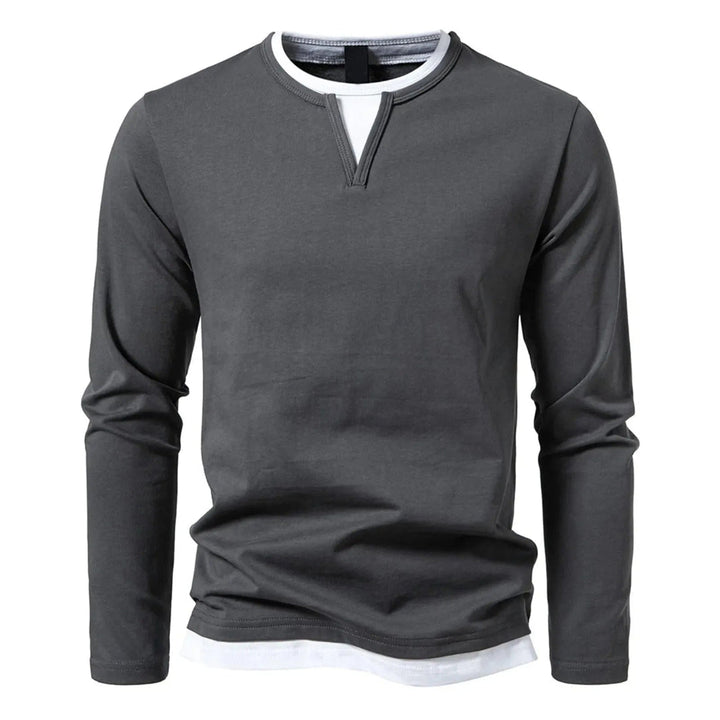 Kyrie Long Sleeve Henley Shirt Artisio