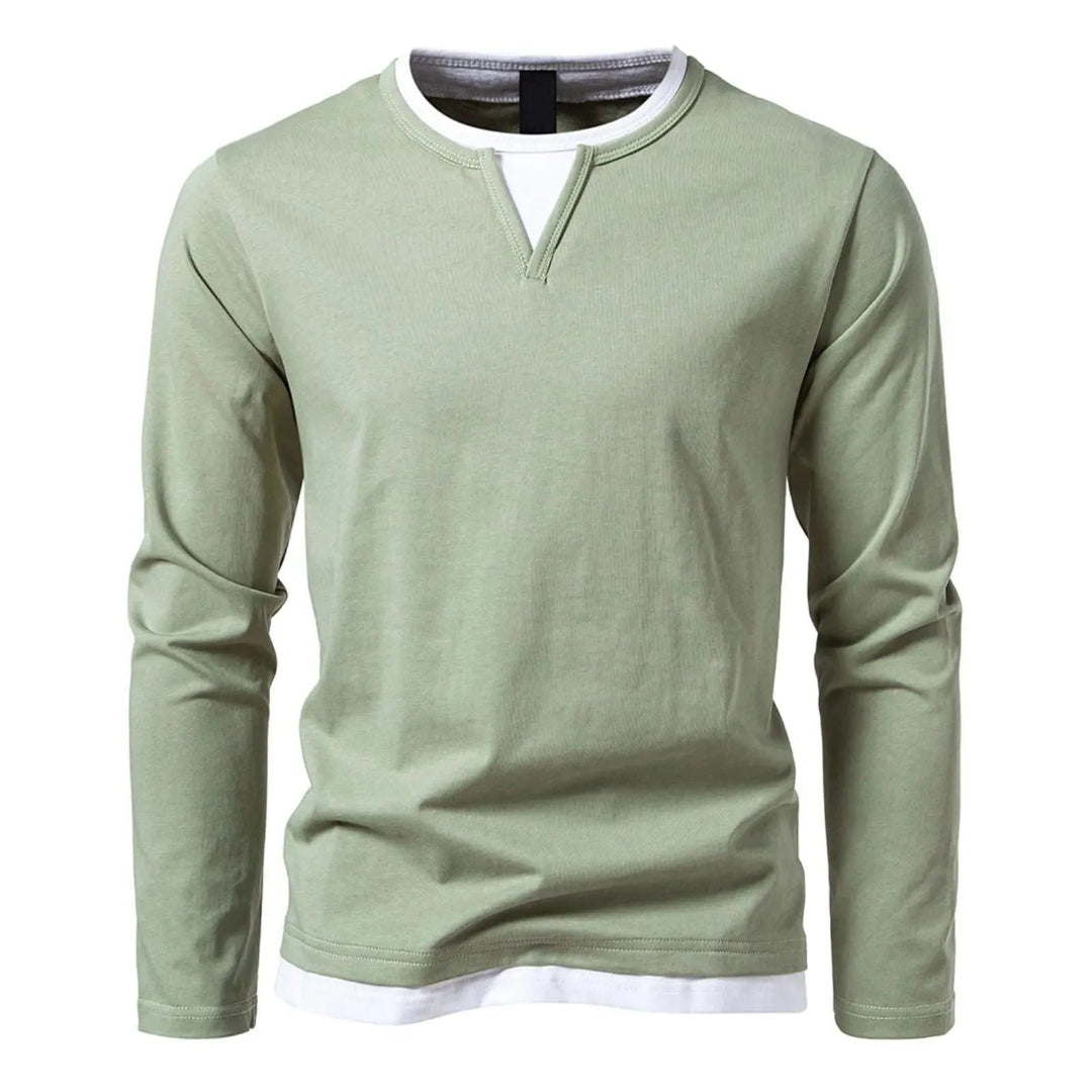 Kyrie Long Sleeve Henley Shirt Artisio