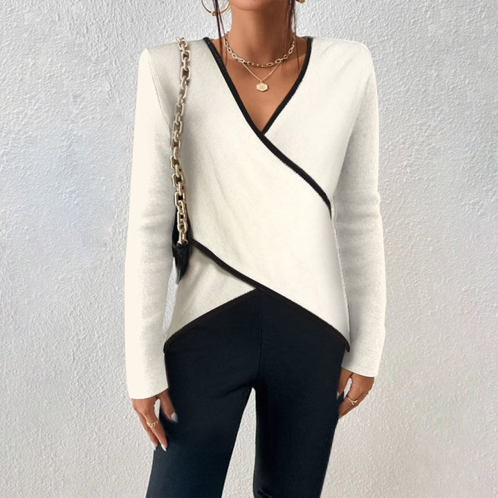 Artisio | Women Minimalist Wrap Knit Top