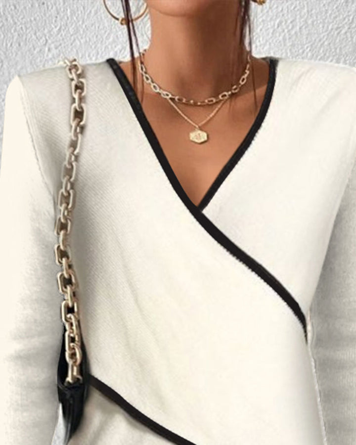 Artisio | Women Minimalist Wrap Knit Top