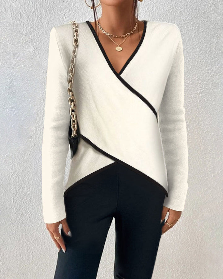 Artisio | Women Minimalist Wrap Knit Top