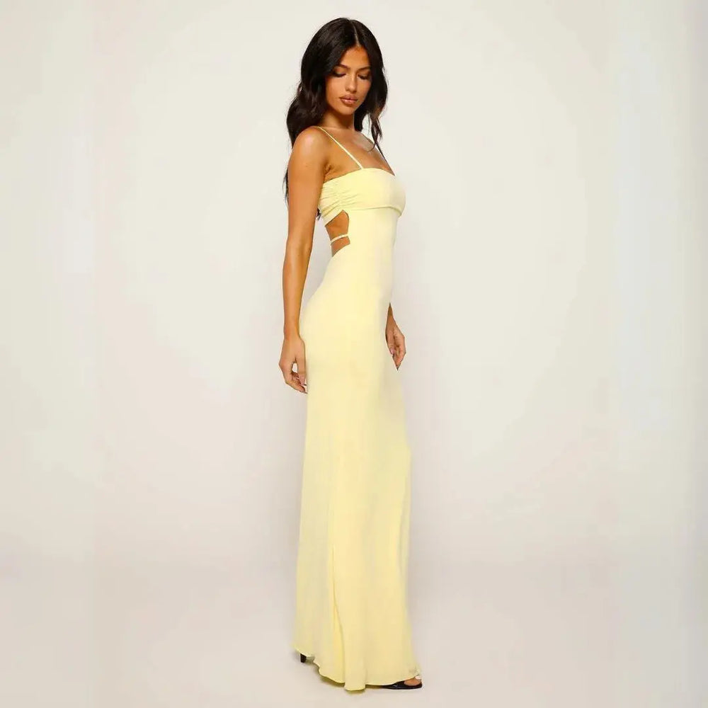Lana Spaghetti Strap Bodycon Maxi Dress Artisio