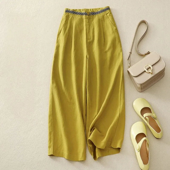 Layla Sretch Waistband Wide-Leg Pants Artisio