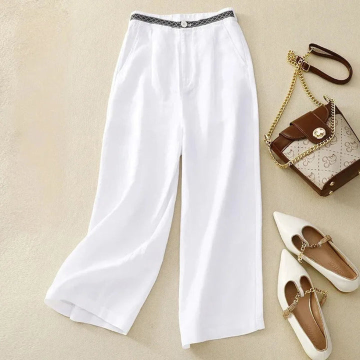 Layla Sretch Waistband Wide-Leg Pants Artisio