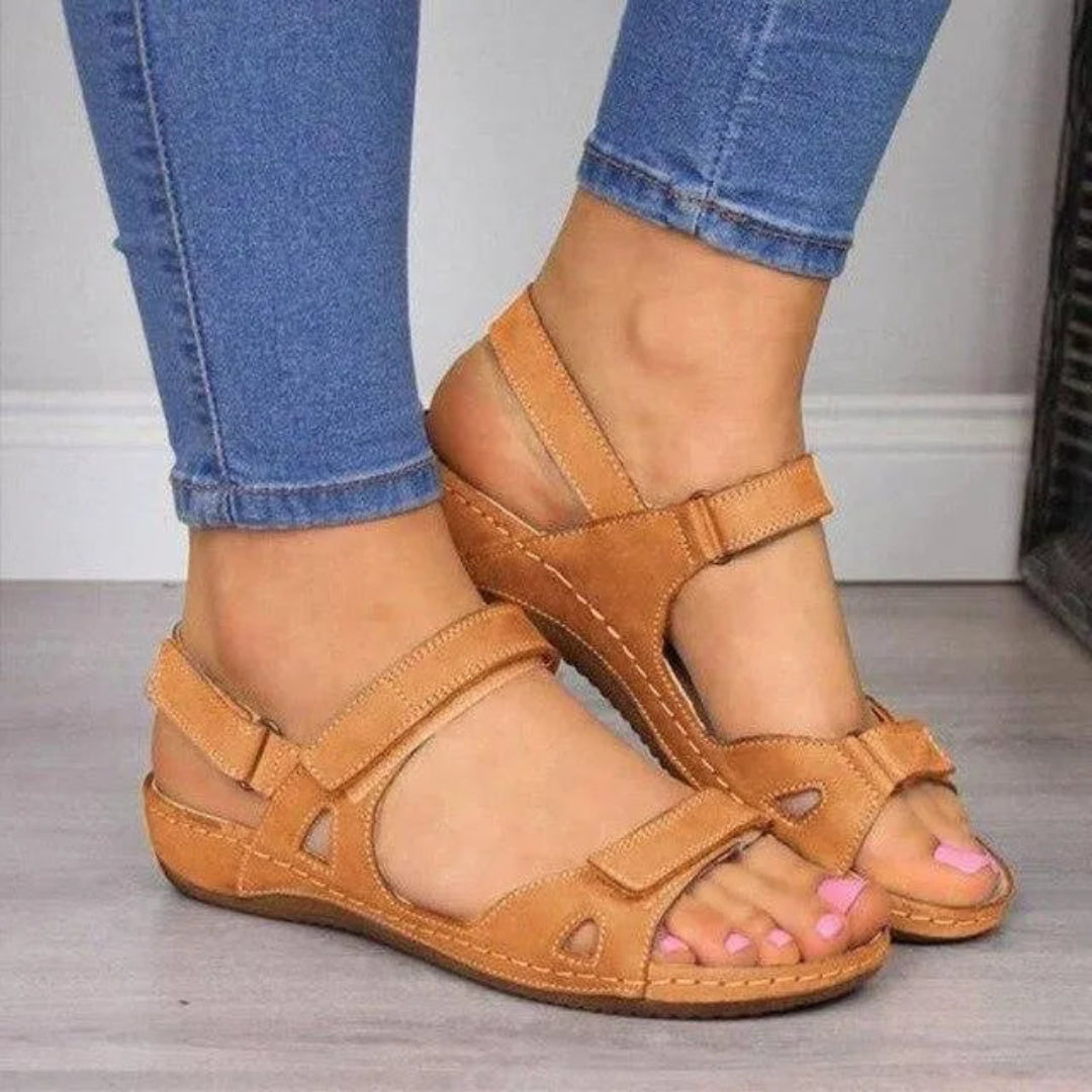 Lena Orthopedic Open Toe Wedge Sandals Artisio
