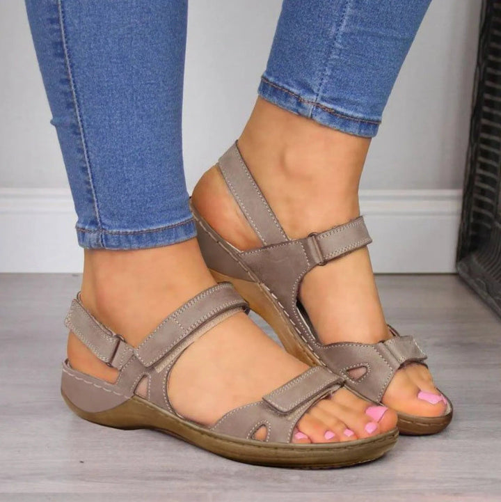 Lena Orthopedic Open Toe Wedge Sandals Artisio