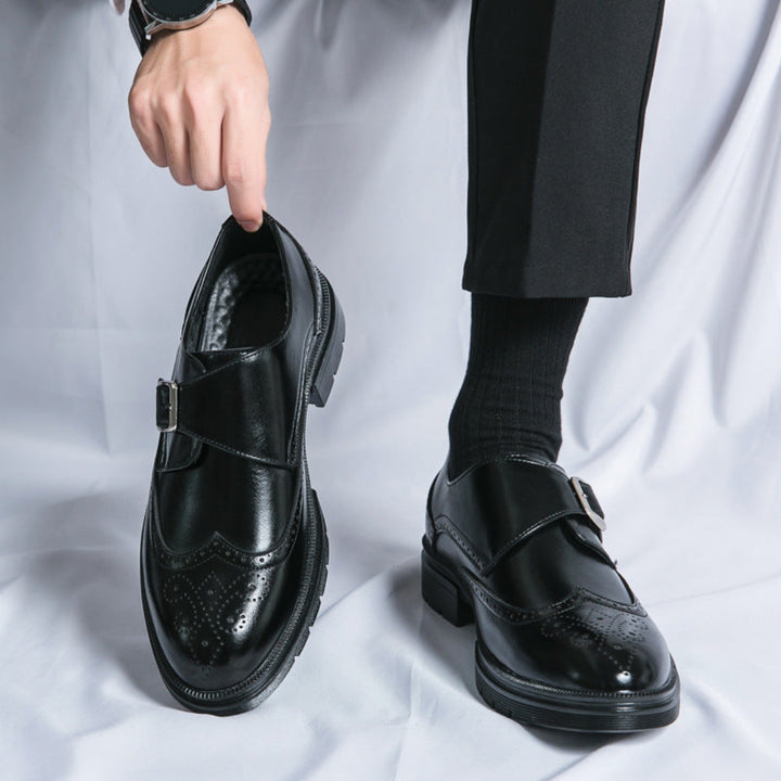 Variant image for Men's Dress Shoes Black Size 10 Vegan Leather Business Casual-14