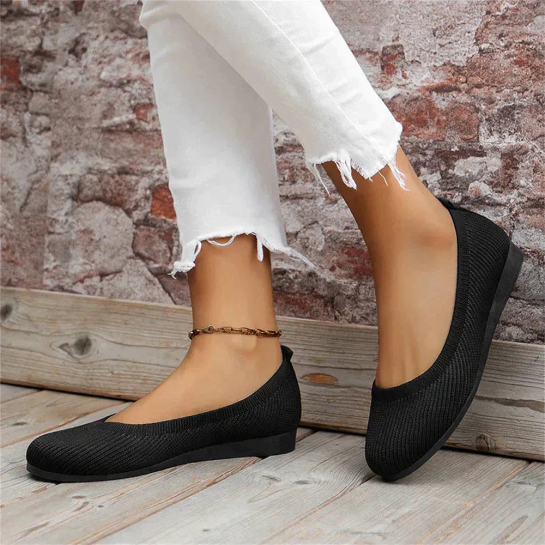 Lila Orthopedic Knit Ballet Flats