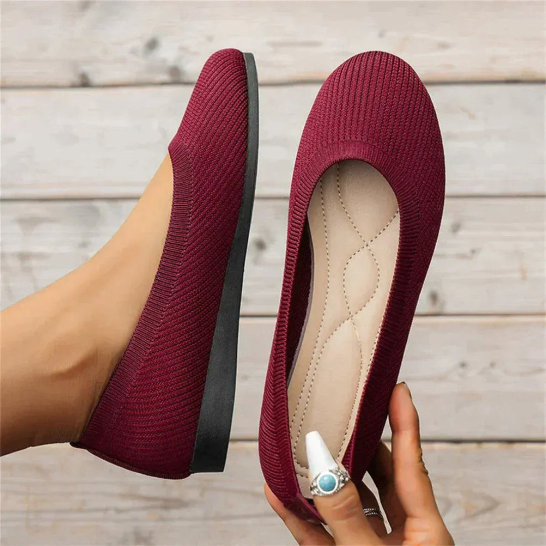 Lila Orthopedic Knit Ballet Flats