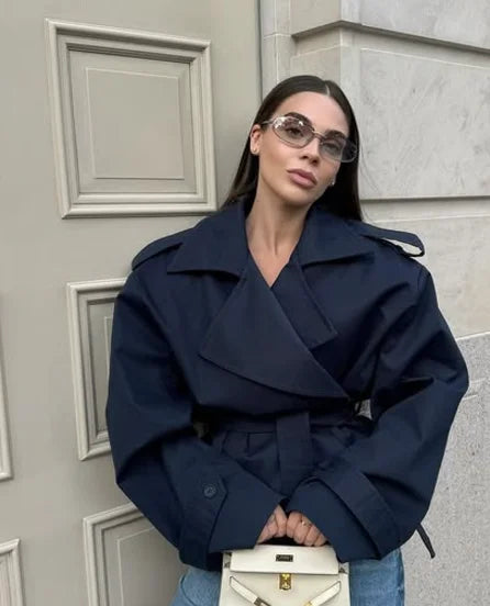 Lily Cropped Trench Coat Artisio