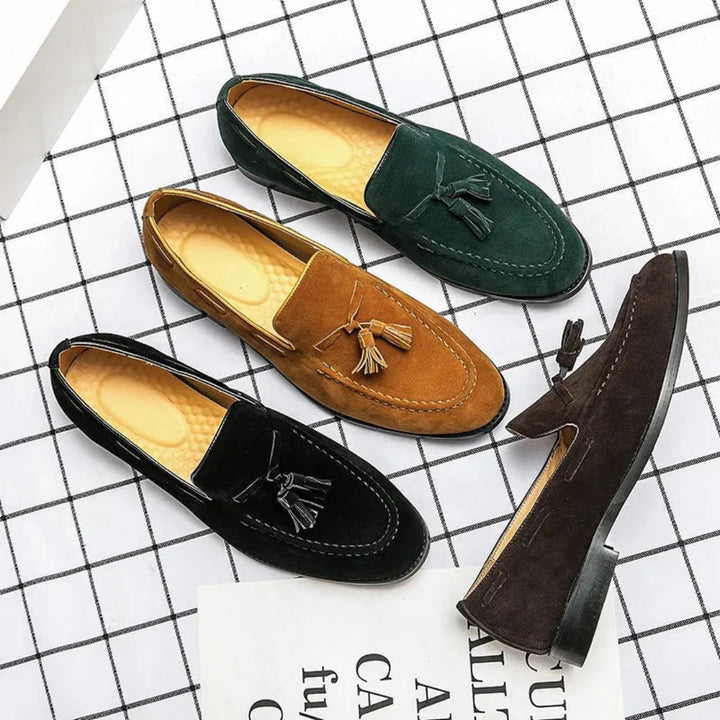 Lim Suede Tassel Slip-On Loafers Artisio