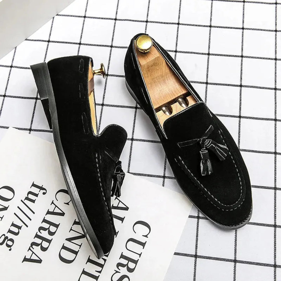 Lim Suede Tassel Slip-On Loafers Artisio