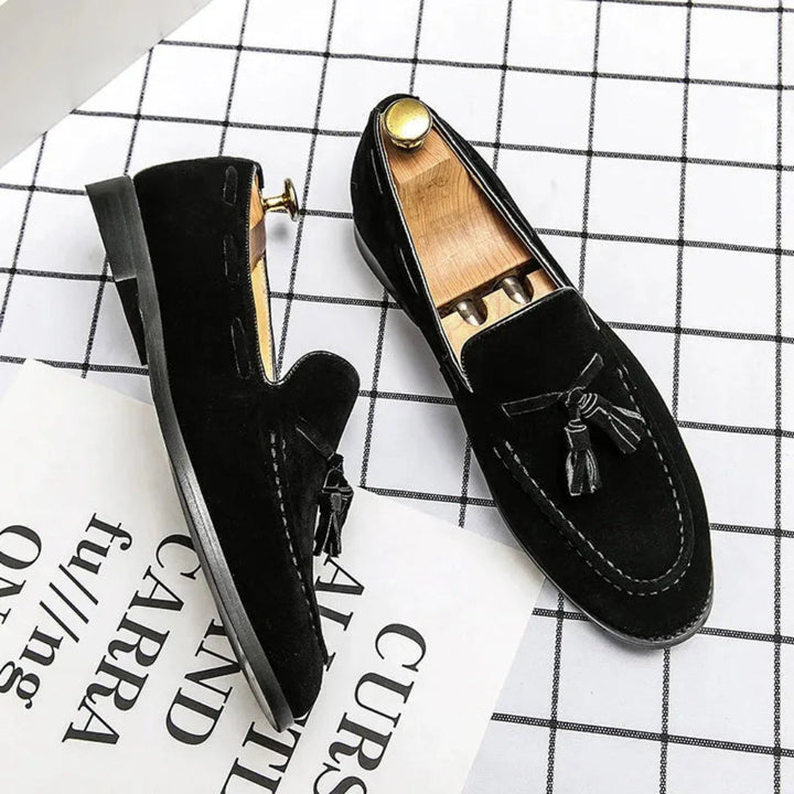 Lim Suede Tassel Slip-On Loafers Artisio