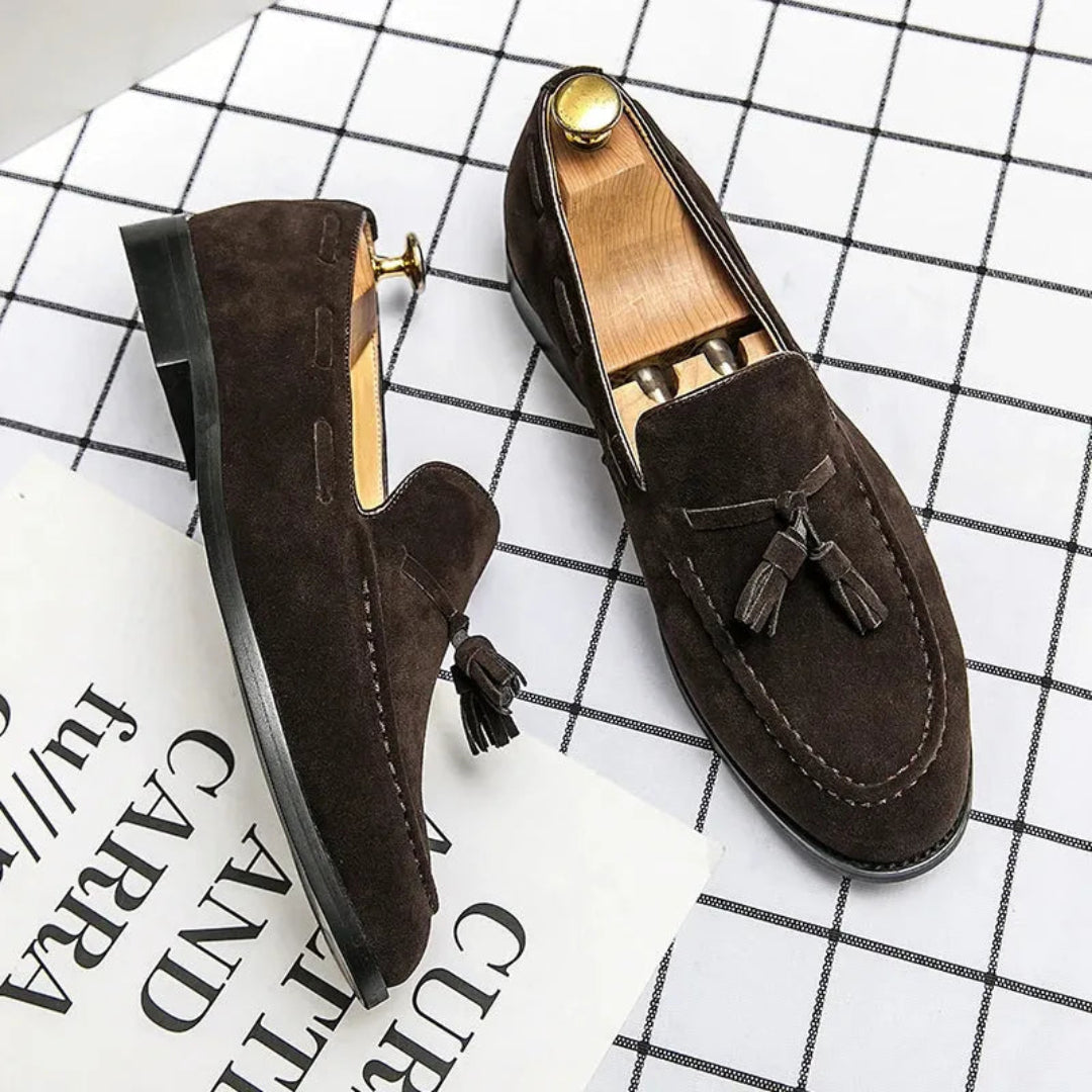 Lim Suede Tassel Slip-On Loafers Artisio