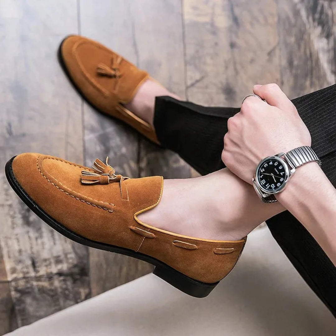 Lim Suede Tassel Slip-On Loafers Artisio