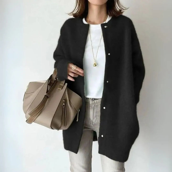 Liora Wool Blend Button Cardigan Artisio