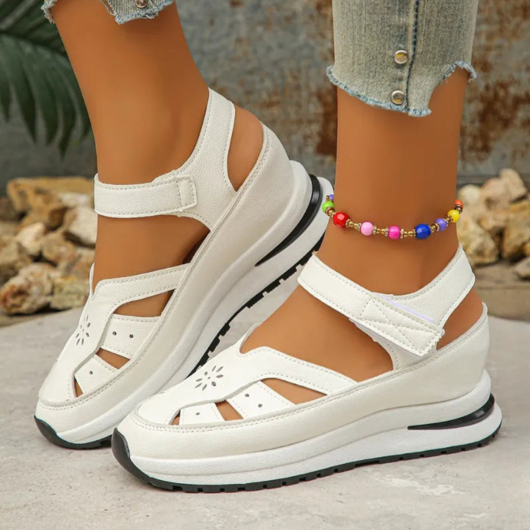 Lira Cut-Out Velcro Sandals Artisio