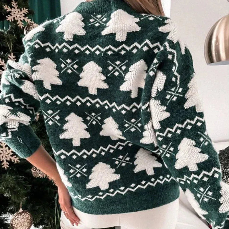 Lira Women's Festive Christmas Tree Pullover Artisio