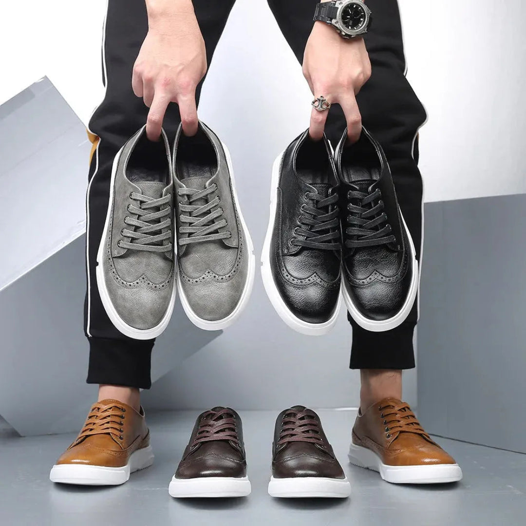Logan Wingtip Faux Leather Sneakers Artisio
