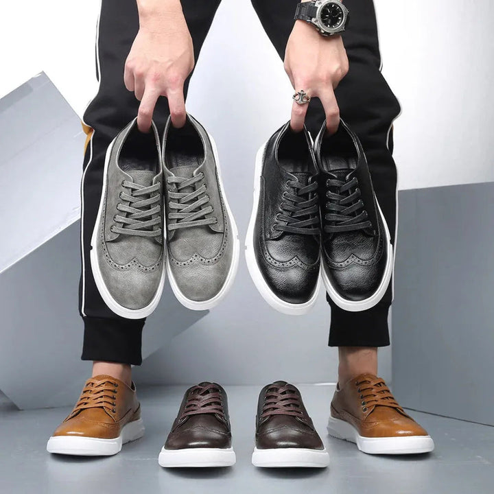 Logan Wingtip Faux Leather Sneakers Artisio