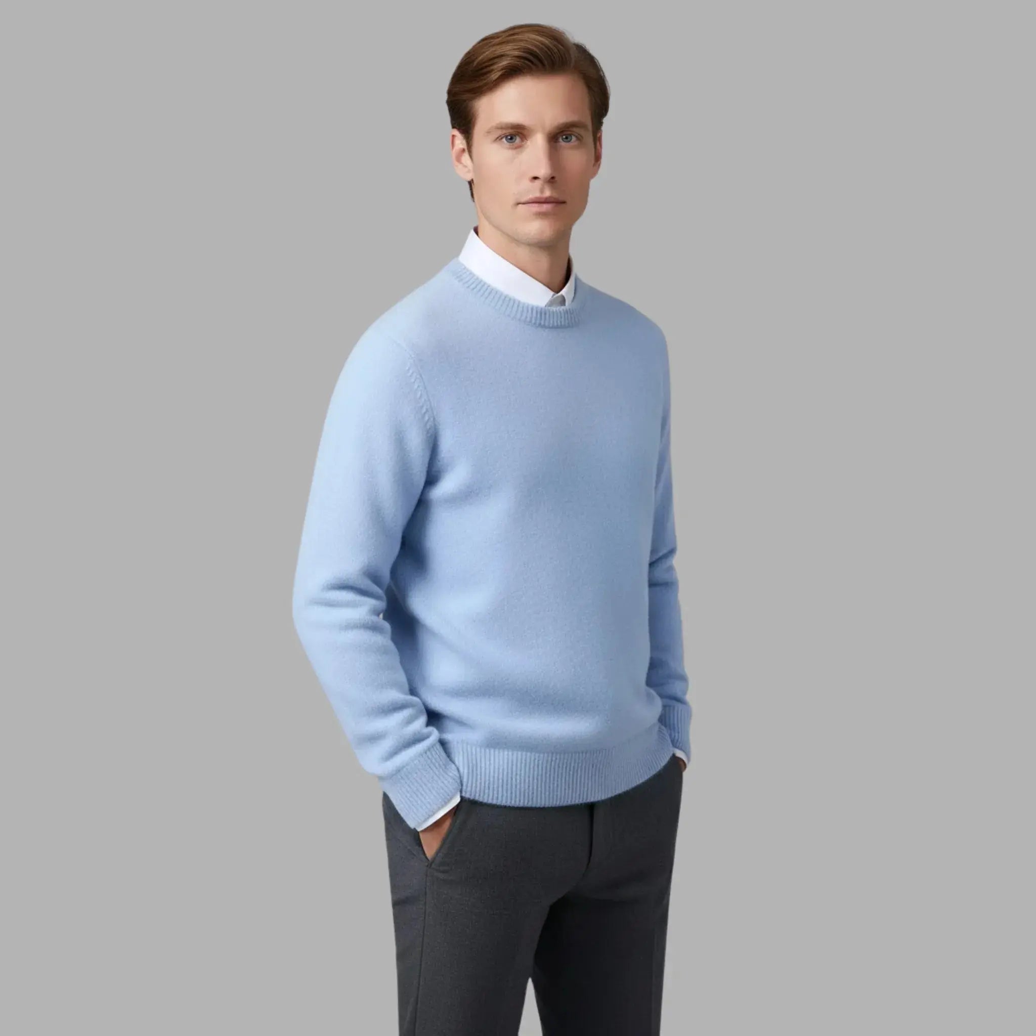 Lorenz Classic Crewneck Cashmere Sweater Artisio