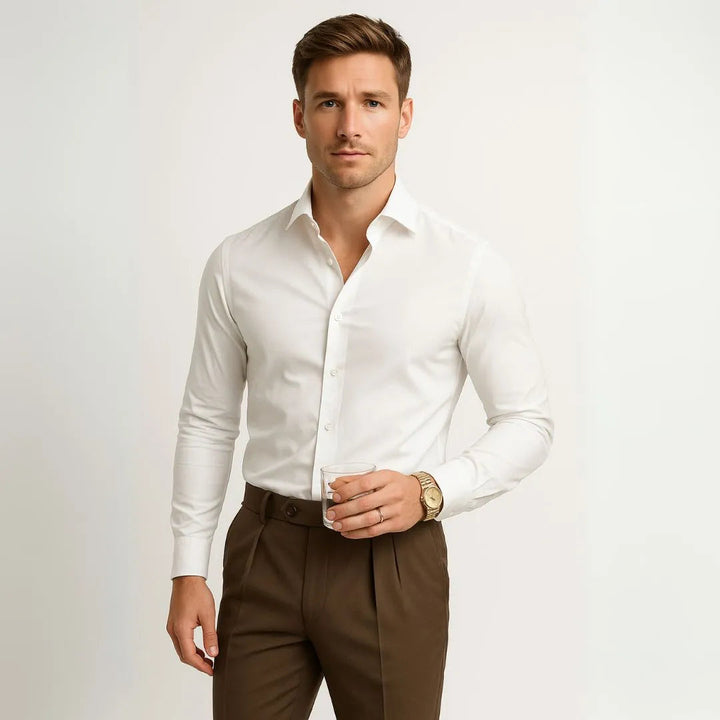 Lorenzo Button Down Long Sleeve Dress Shirt Artisio