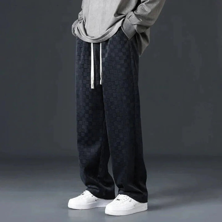 Luca Checkered Corduroy Joggers