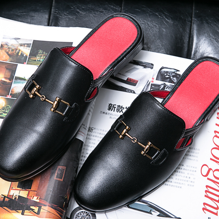 Luka Handwoven Leather Mules