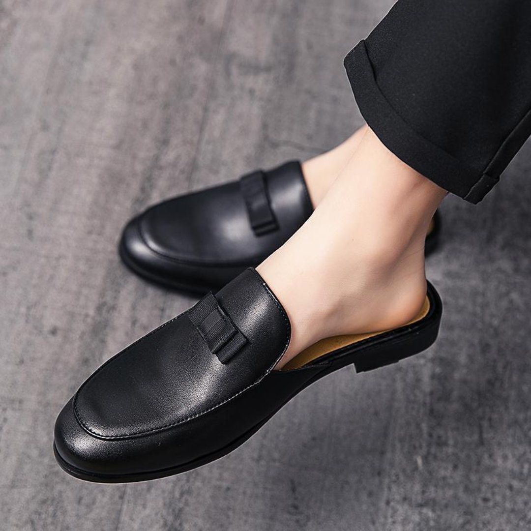 Luka Handwoven Leather Mules