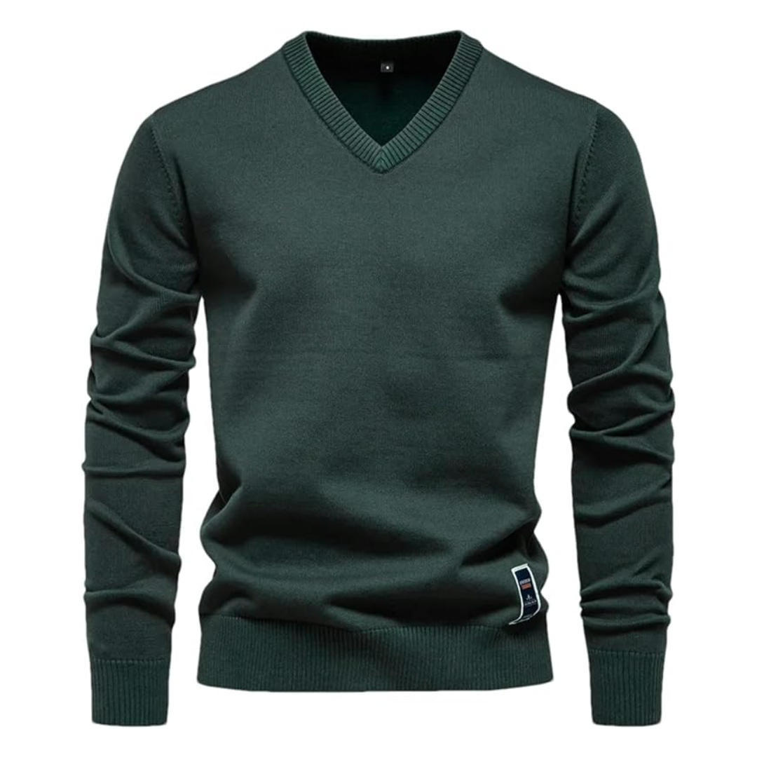 AT | Men’s Knitted V-Neck Sweater