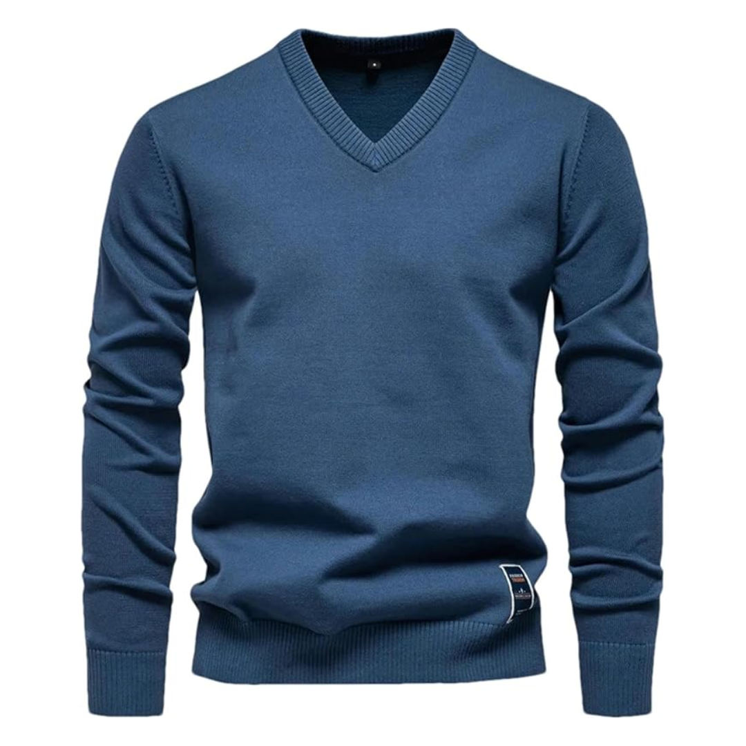 AT | Men’s Knitted V-Neck Sweater