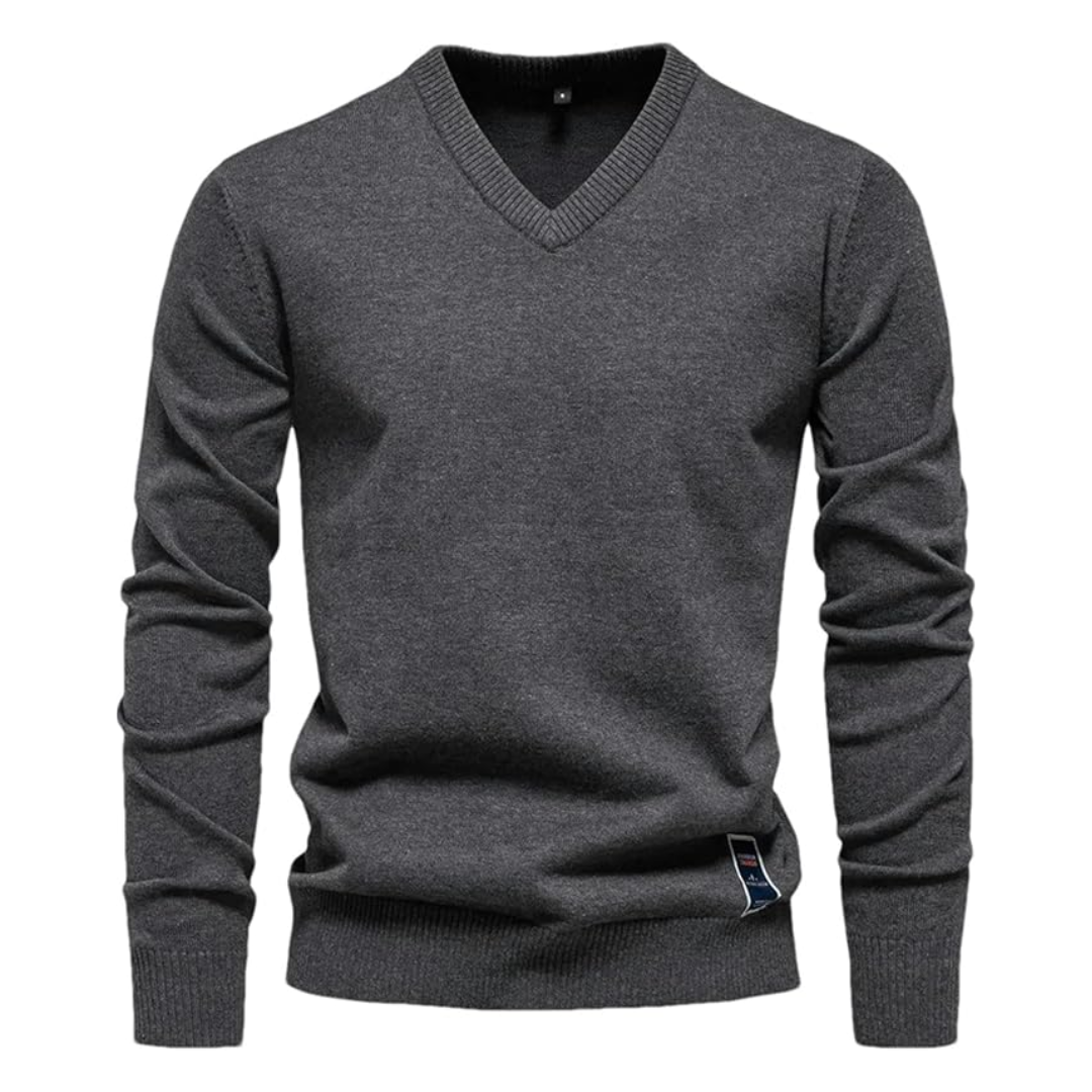 AT | Men’s Knitted V-Neck Sweater