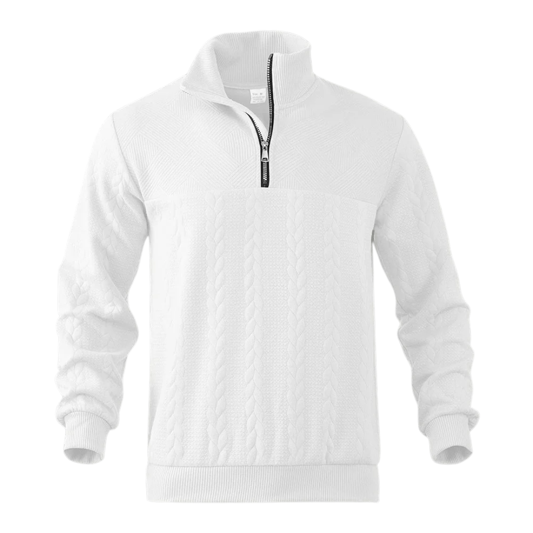 AT | Men’s Patterned Quarter Zip Pullover