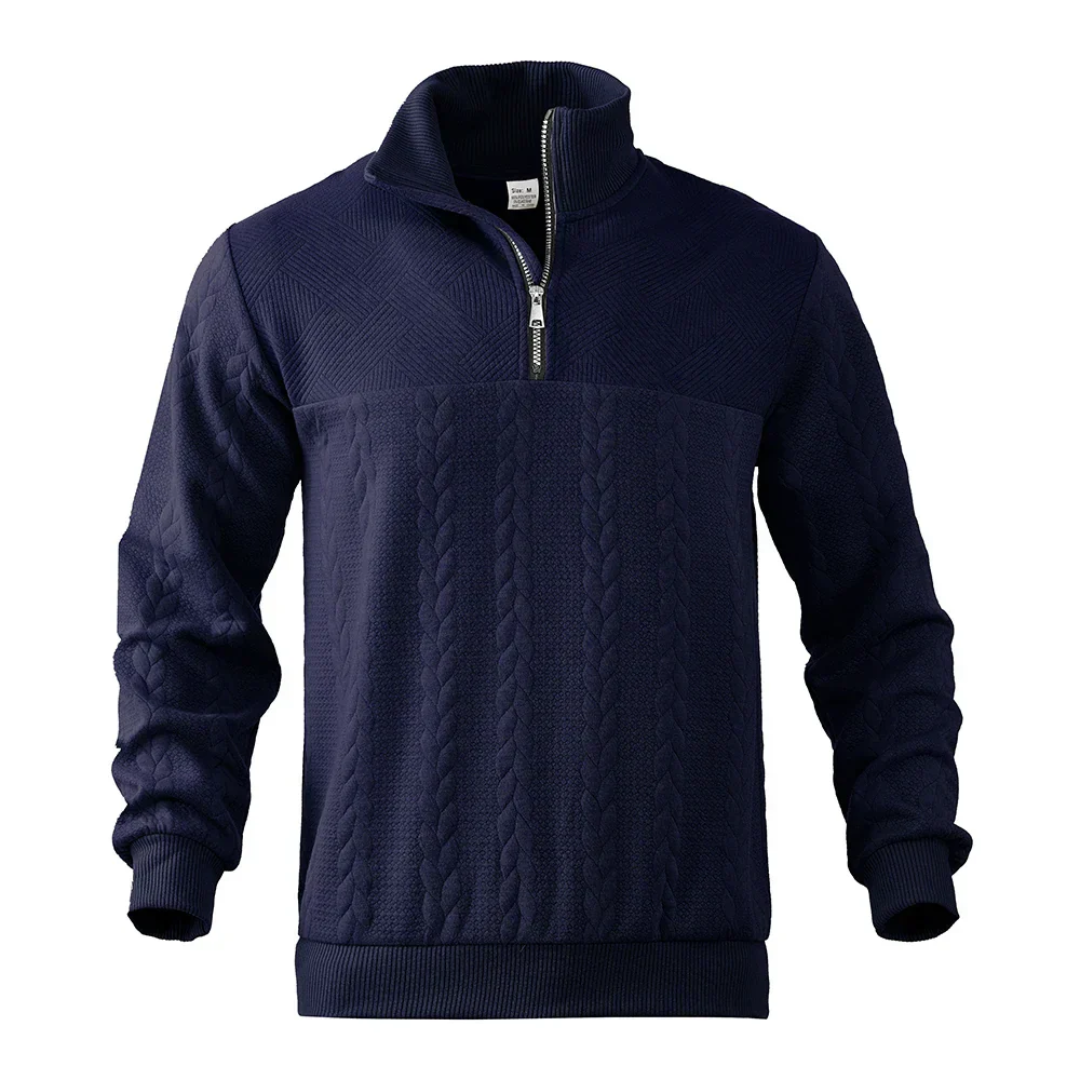AT | Men’s Patterned Quarter Zip Pullover