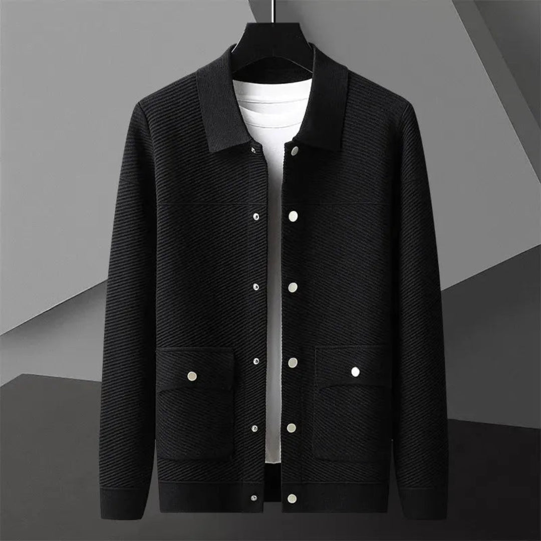 Mack Textured Knit Wool Jacket Artisio