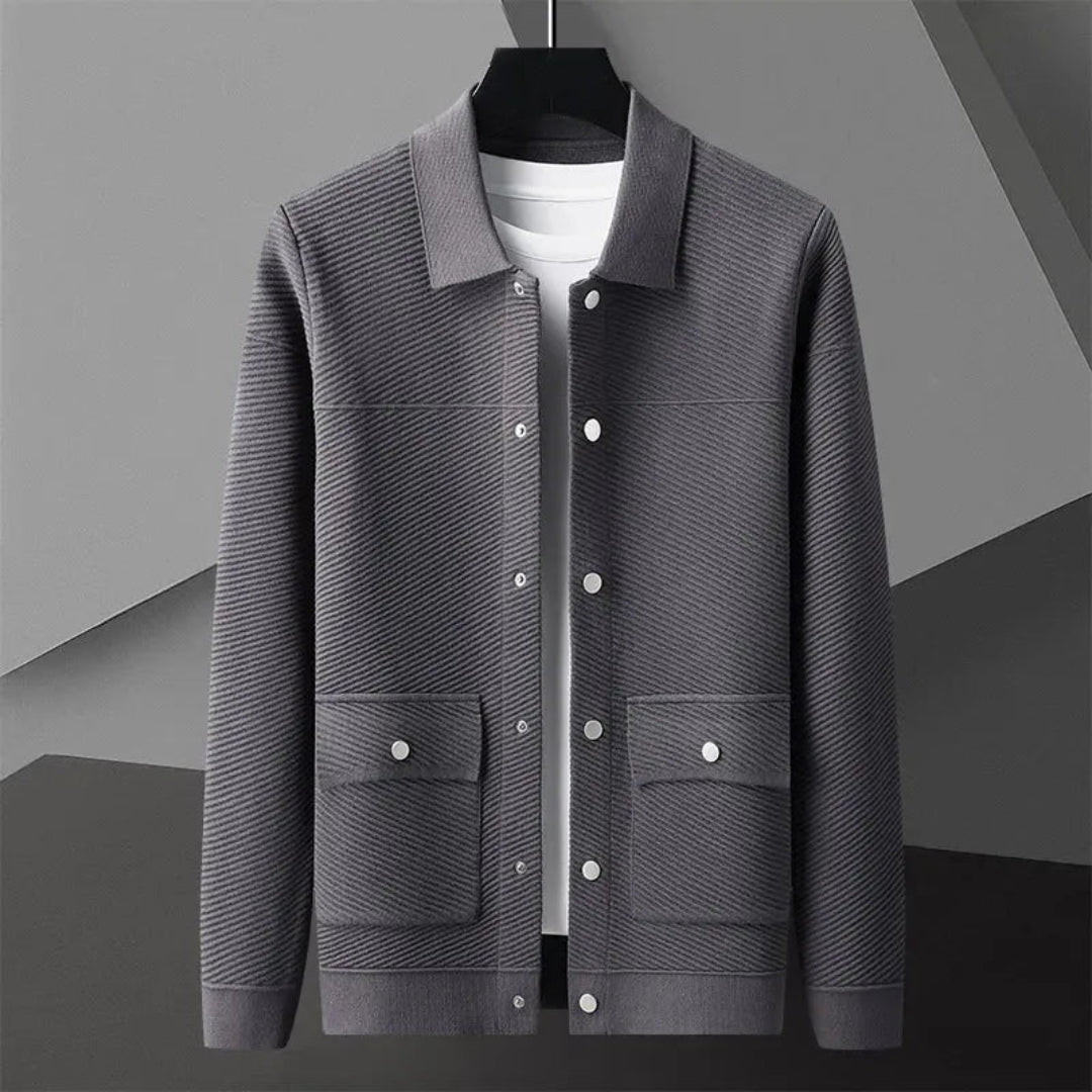 Mack Textured Knit Wool Jacket Artisio
