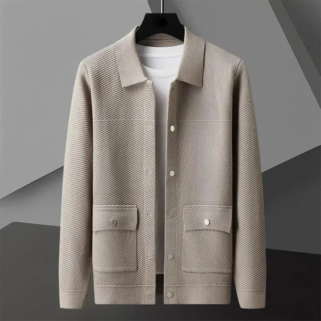 Mack Textured Knit Wool Jacket Artisio