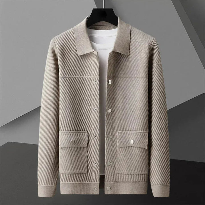 Mack Textured Knit Wool Jacket Artisio