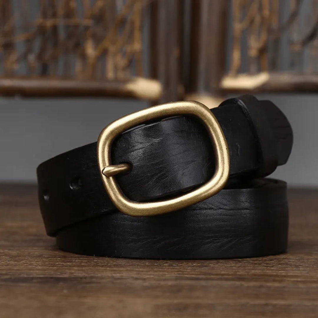 Maddie Slim Leather Belt