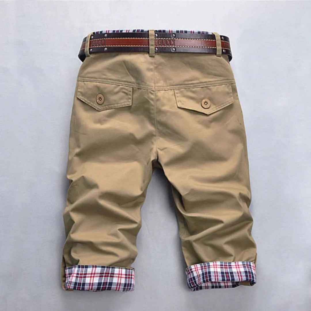 Marc Plaid Cotton Blend Shorts Artisio