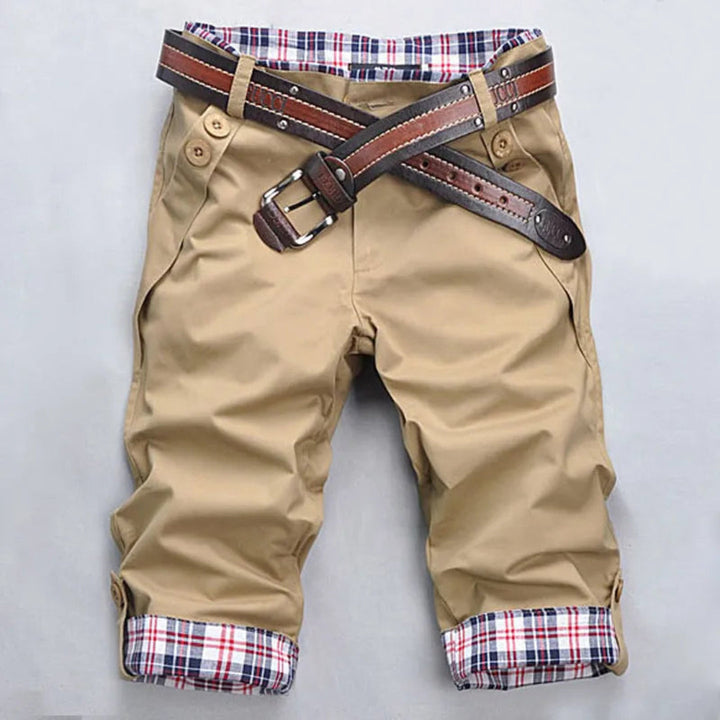 Marc Plaid Cotton Blend Shorts Artisio
