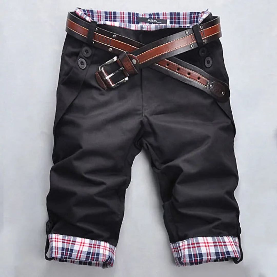 Marc Plaid Cotton Blend Shorts Artisio