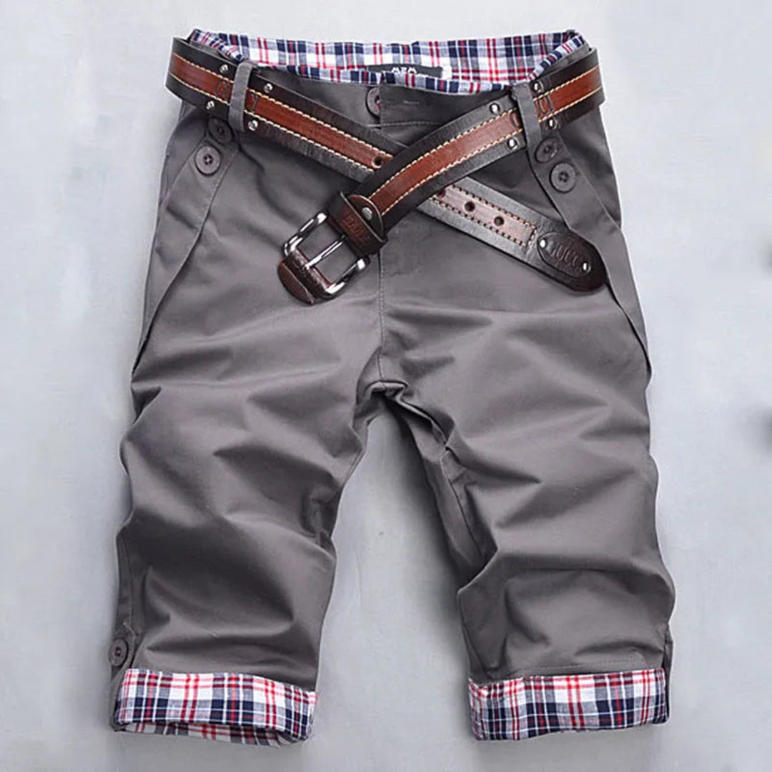 Marc Plaid Cotton Blend Shorts Artisio