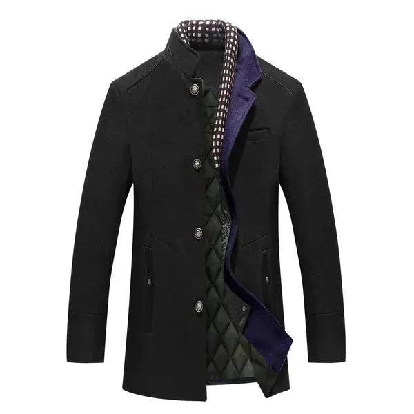 Marc Stand Collar Wool Coat Artisio